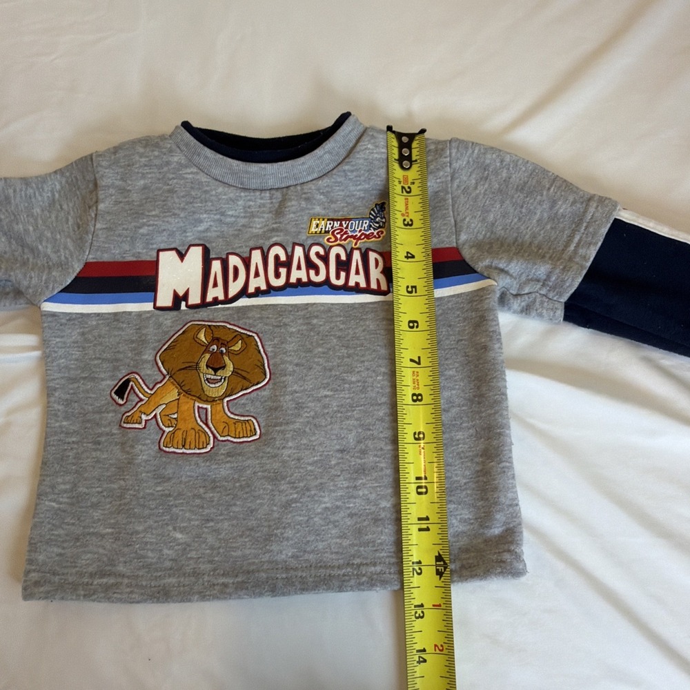 Vintage Madagascar Toddler Shirt Size 18 Months 2005 Dreamworks Rare - Picture 4 of 6